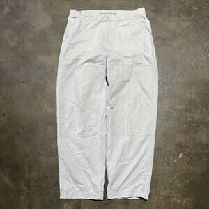 Vintage 90s Nautica Beige Parachute Wide Leg Pants 36x30